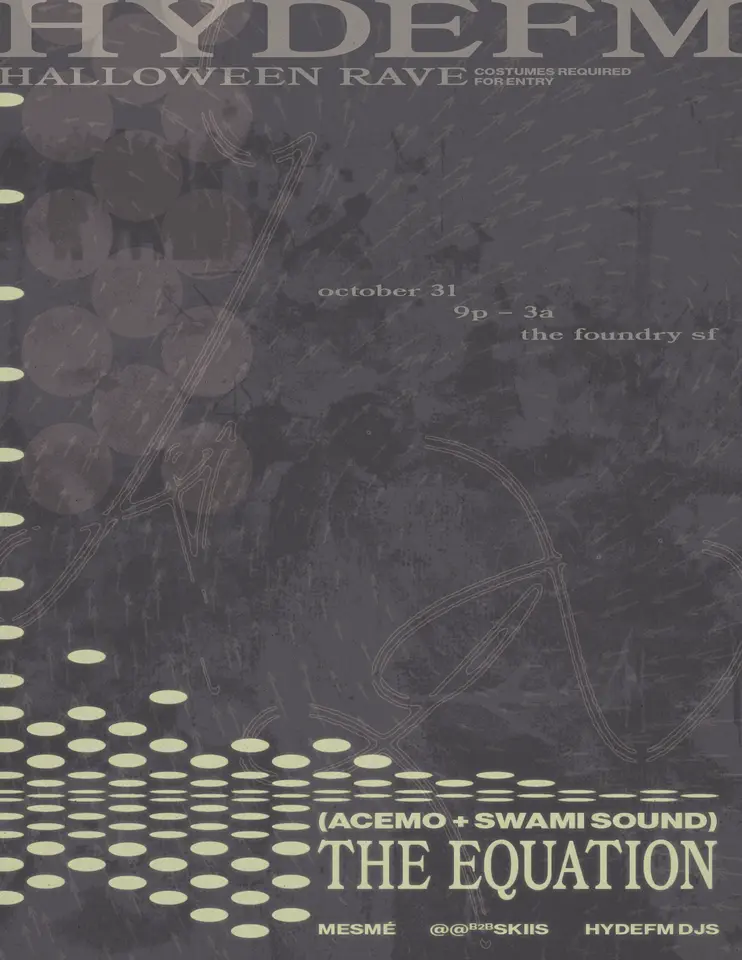 Artwork for HydeFM HALLOWEEN: THE EQUATION (AceMo + Swami Sound)