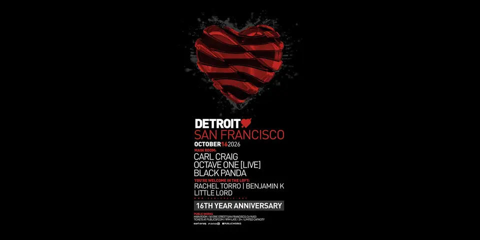 Artwork for PW 16-Year Anniversary Night Two: Detroit Love with Carl Craig, Octave One (Live)