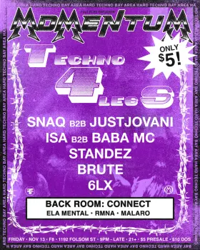 Artwork for MOMENTUM: TECHNO 4 LESS